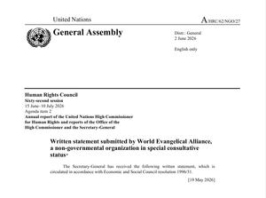 Image: World Evangelical Alliance (WEA)